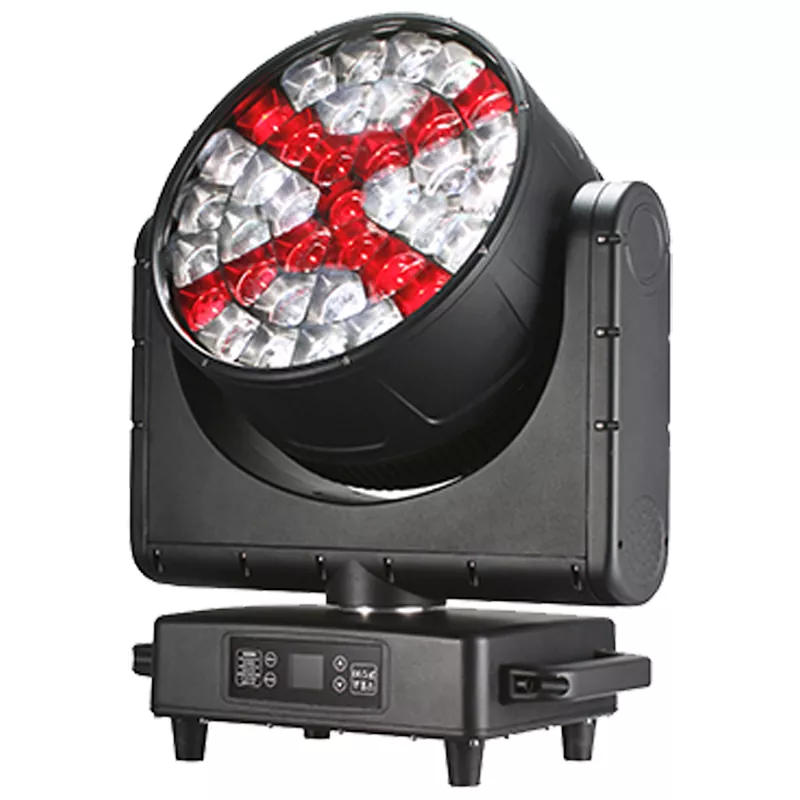 3 37*40W RGBW Bee Eye Moving Head Wash 1560W 50000H IP65 4-55° Zoom 540°Pan 270°Tilt DMX RDM Sound Master-slave Multi Channels High Transmittance Optical Lens Stage Light Waterproof LED Wash Beam Light Single Point Color Control for Indoor Outdoor Performance Lamp