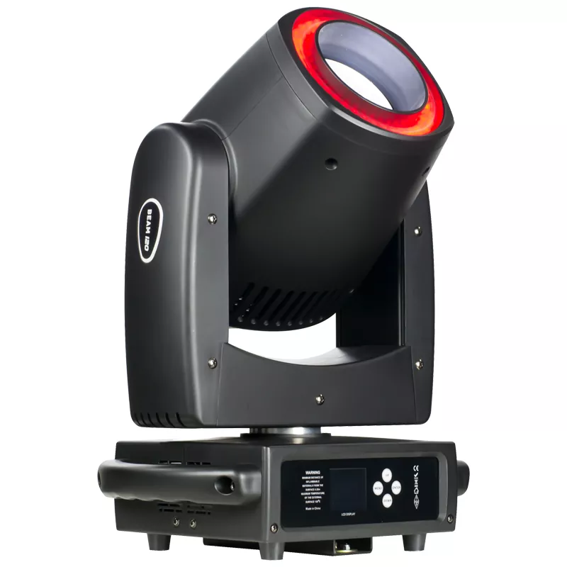 3 120W LED Beam Moving Head With RGB Ring 150W AC100-240V 3° Narrow Beam 540°190° 15Gobo 18Prism LCD Stage Light 11 Color Wheel 15 Static Gobos Rotating Prism Indoor Party Concert Lamp for Party Mini Shooting Entertainment Room Wedding Venue Mini Banquet