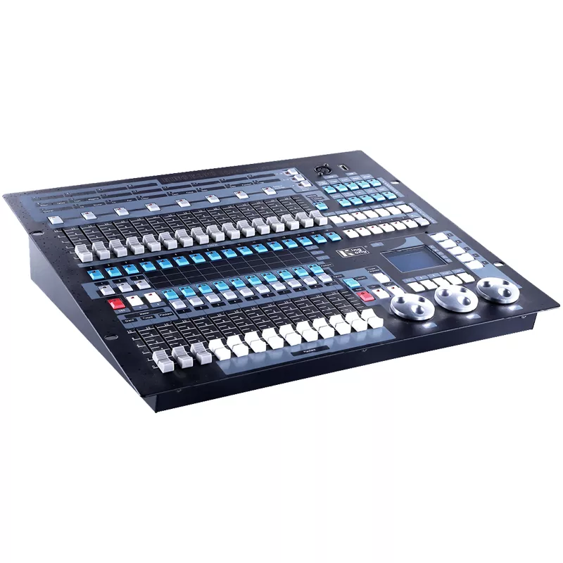 3 Kingkong 1024 DMX Console 1024 Channels Dual Isolated DMX Output R20 Pearl Fixture Library 135 Built-in Shapes Stage Lighting Controller Recording 96 Moving Lights Dual-Language Universal Voltage Desk