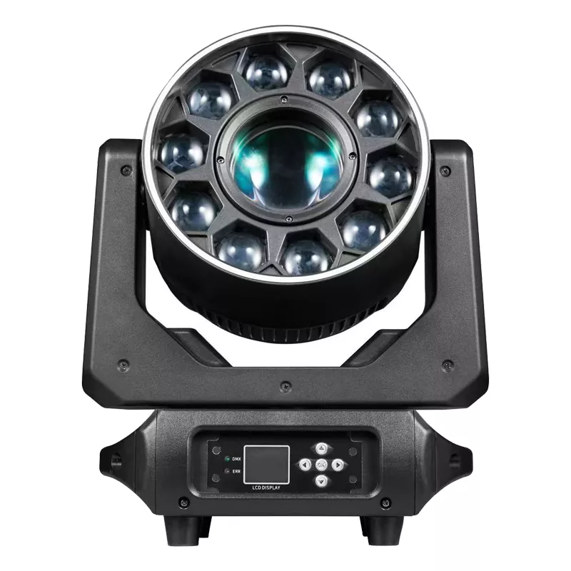 3 10 Eyes Rotating Bee Eye Moving Head Light 300W DMX RDM 10×20W RGBW 50000H Air Cool Aluminum Case Stage Fixture Independent Single LED Channel Adjust Lamp Indoor Concert Club Performance Unit for Banquet Hall Disco Venue School Graduatio Ceremony Concert Hall Mini Stage