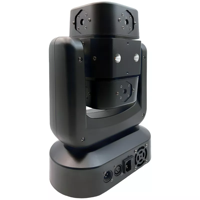 3 Multi Arms Wind Fire Wheel Laser Moving Head 120W DMX 8Red 2Green Lasers 4Golden Strobe Stage Fixture Sync Multi Laser Beam Dynamic Light Equipment Built-in Macro Program Lamp Indoor Disco Wedding KTV Performance Lighting Unit for Disco Party Wedding Evening Banquet Live Music Show Mini Stage