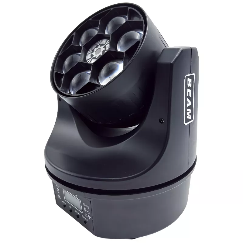 3 Mini Six Bee Eyes Moving Head Light 90W CREE RGBW 50mW Green Laser Fan Cool Plastic Compact Stage Fixture Full Linear Dimming Multi Strobe KTV Bar Home Party Lighting Unit for Cafe Gig Disco Party Rental Booth Mini Show Wine Bar Small Stage