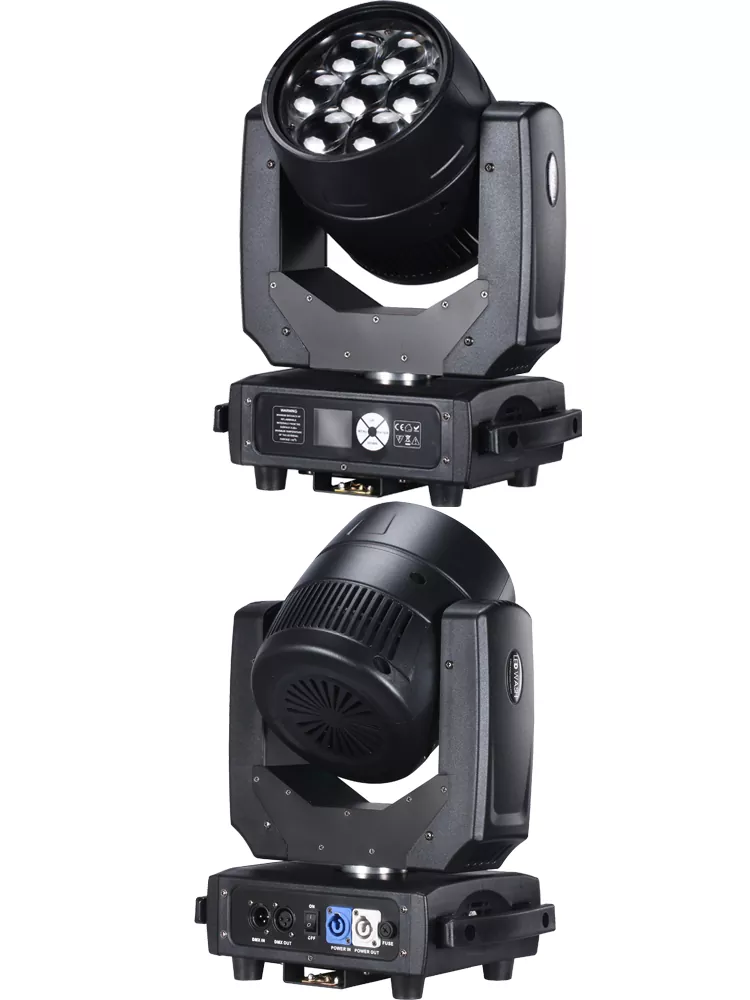 34 7*40W Bee Eye Zoom Wash Moving Head 300W DMX 6-55° Wide Zoom 540°270° Adjustable Speed LCD IP20 Stage Lighting Fixture Stage Effect Equipment Gradient Lighting Program Lamp Long 50000H Lifespan RGBW LED Indoor Club Wedding Rental Performance Gear