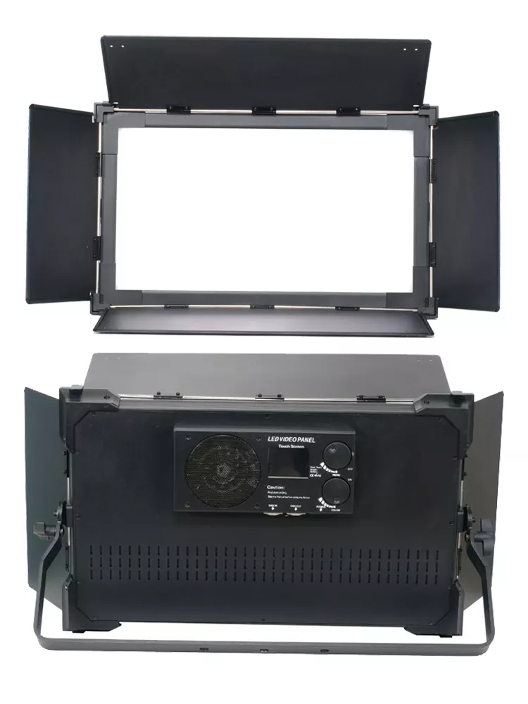 34 220W Bi-Color LED Video Panel 1920×0.2W Meanwell Driver Ra≥95 3000K-6000K DMX RDM Touchscreen 4 Dimming Curves Silent Fan Aluminum Studio Fill Lamp Commercial Recording Venue Illumination Device for Photography Wedding Livestream Stage Performance Lighting