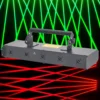 34 Adjustable X‑Y axis beam‑position calibration demonstration for 5‑head laser fixture