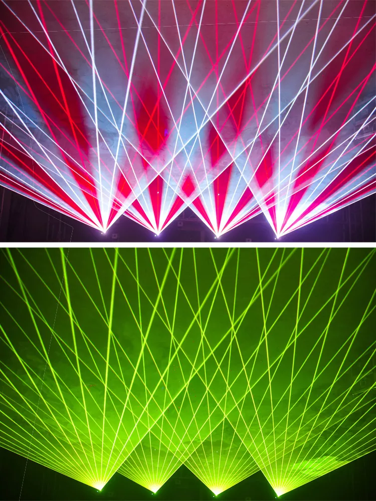 34 30W RGB FB4 Outdoor Animation Laser IP65 Multi Waterproof Structure Pure Diode 35KPPS 50° Scanner Analog Dimming TF Card RJ45 XLR ILDA DMX ArtNET Multi Safety 800W Stage Equipment High-power Beam Effect Beyond QS Program Support Professional RGB Laser Projector Outdoor Lighting Device for Large Outdoor Shows