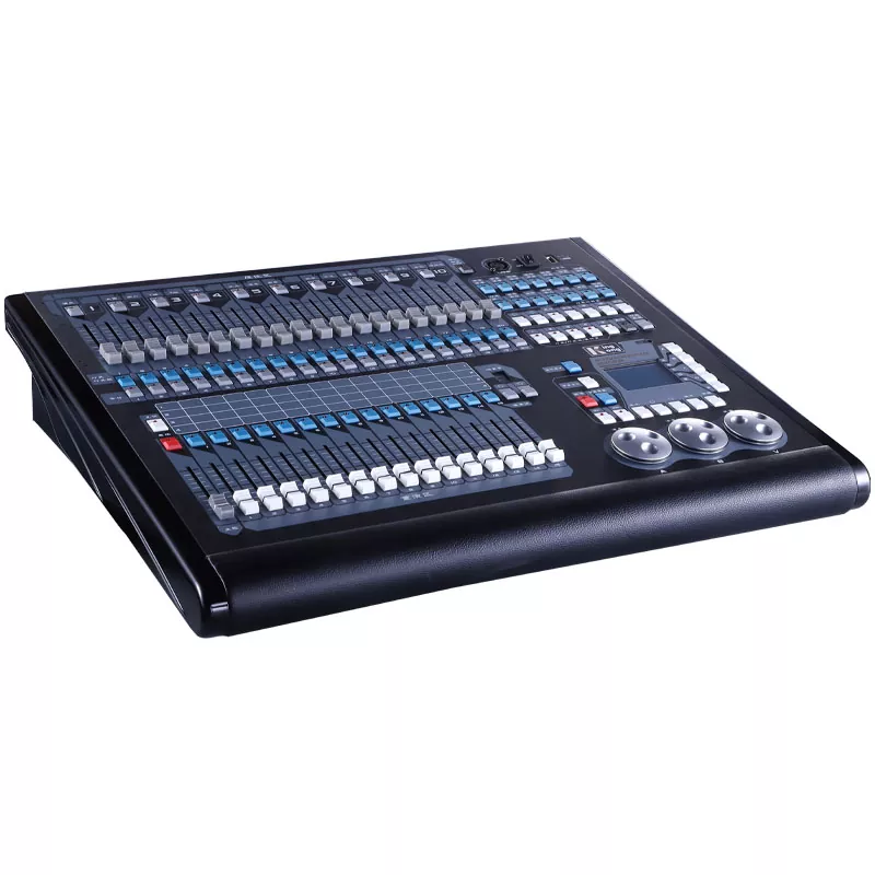 4 King Kong 2048 DMX Lighting Console 2048 Channels 4 Optically Isolated Outputs 200 Moving Lights R20 Pearl Library Art-Net RDM Stage Controller Dual Language 15 Faders Professional Stage Light Desk Universal Voltage Unit