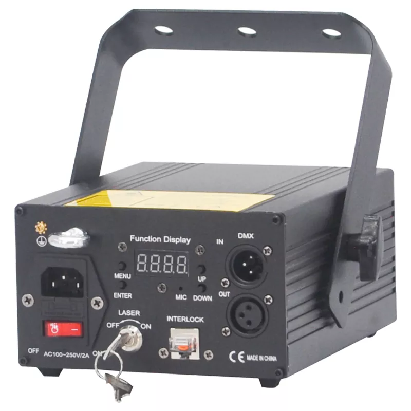 4 Pure Diode RGB Laser Light 2W 3W Dual Power Aluminum Alloy Shell Airtight Dust-proof 15KPPS Scanner 16/36CH DMX Auto Sound Master Slave Bluetooth Safety Lock Interlock Indoor Stage Lamp Entertainment Lighting Fixture Stage Effect Light for Disco KTV Bar Performance Venues