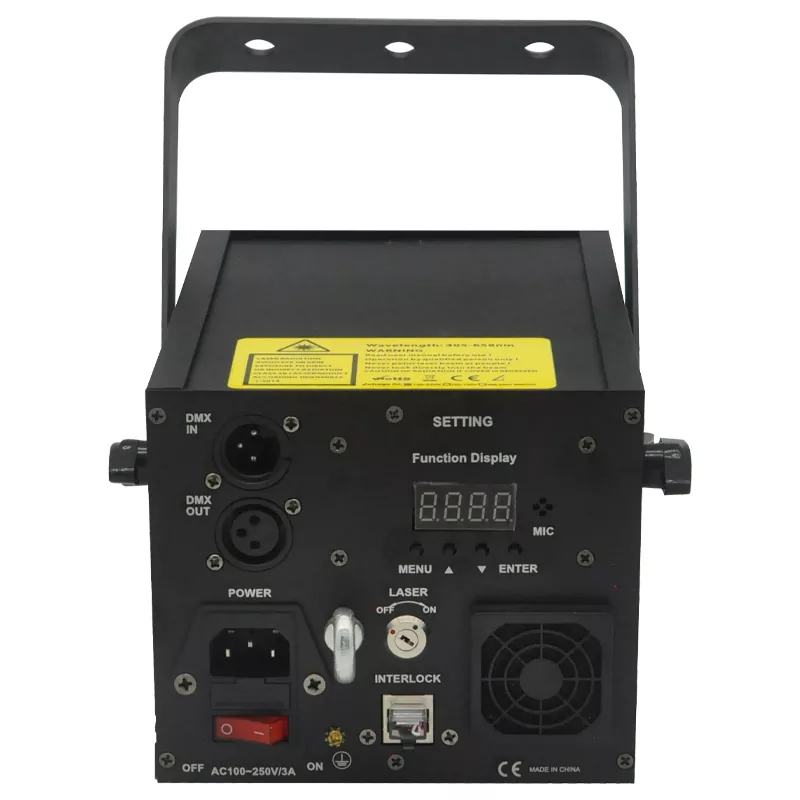 4 4-in-1 RGB Animation Laser 20KPPS 20° Scanner 10/20CH DMX Sound Auto Master-Slave Hundreds Graphics Beam Effects Rotate Zoom Draw Auto Cutoff Safety Lock 100-250V 2.9Kg Light Fixture Multi-effect Laser Light 3D Line Portable Entertainment Lamp for KTV Bar Party Venues Indoor Stage Light