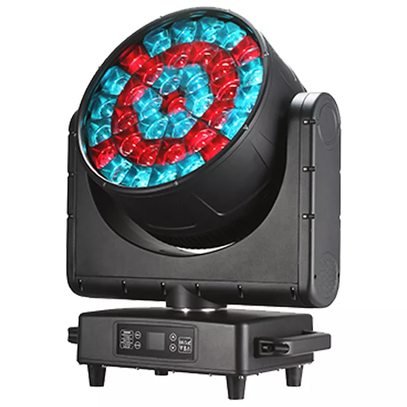 4 37*40W RGBW Bee Eye Moving Head Wash 1560W 50000H IP65 4-55° Zoom 540°Pan 270°Tilt DMX RDM Sound Master-slave Multi Channels High Transmittance Optical Lens Stage Light Waterproof LED Wash Beam Light Single Point Color Control for Indoor Outdoor Performance Lamp