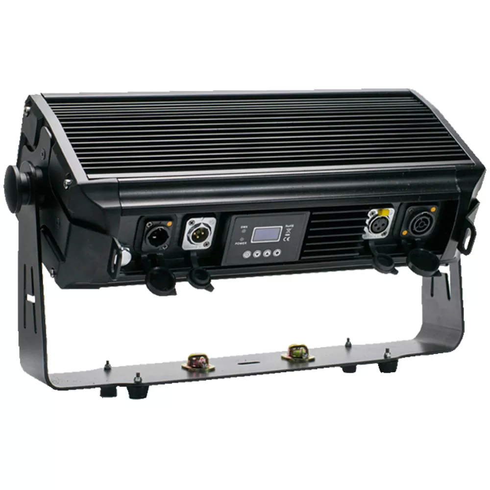 4 288PCS RGB Waterproof Seg Strobe Light 105W DMX 120° Wide Beam OLED Screen Outdoor Stage Fixture Individual Segmented Pixel Control 20000H Long Lifespan Sync Equipment Outdoor Event Landscape Performance Light for Ceremony City Square Evening Gala Stage