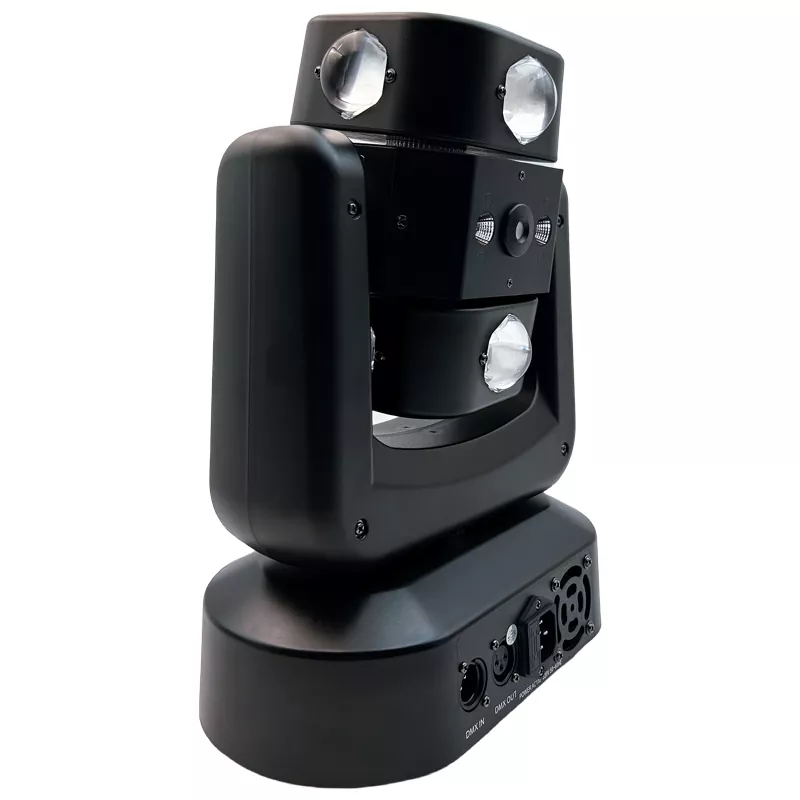 4 Multi Arm Wind Fire Wheel Moving Head Light 150W 8*15W CREE RGBW Dual RG Lasers Golden Strobe Stage Fixture Built-in Macro Effect Equipment Indoor Party KTV Wedding Performance Unit for Bar Wedding Ceremony Rental Event Wedding Rental Mini Stage