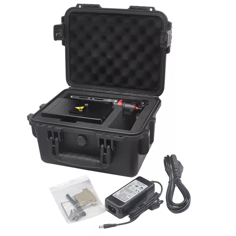 Mini Bluetooth Laser 25KPPS Scanner IP54 Dustproof Oil Resistant 6800mAh Battery 3H Runtime 400+ Graphics Text Picture Drawing APP Auto Control Portable Stage Light Compact RGB Animation Laser 4W Small Beam Portable Wireless Laser Light Professional Lighting Device Entertainment Fixture for Indoor Outdoor Shows