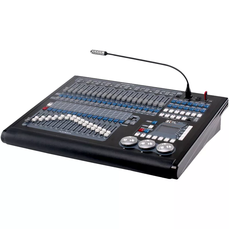 King Kong 2048 DMX Lighting Console 2048 Channels 4 Optically Isolated Outputs 200 Moving Lights R20 Pearl Library Art-Net RDM Stage Controller Dual Language 15 Faders Professional Stage Light Desk Universal Voltage Unit