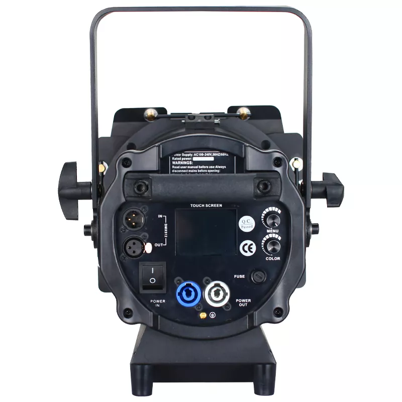 5 400W Single CW WW COB Fresnel Ra≥95 8-90 Manual Auto Zoom 1/3 2/5CH DMX Master Slave Sound Auto Black Aluminum Noiseless Pc Cool IP20 Stage Spotlight Indoor Studio Broadcast Lighting Unit Professional Theatre Wedding Fill Lamp Equipment for Indoor Performance Shooting Projects