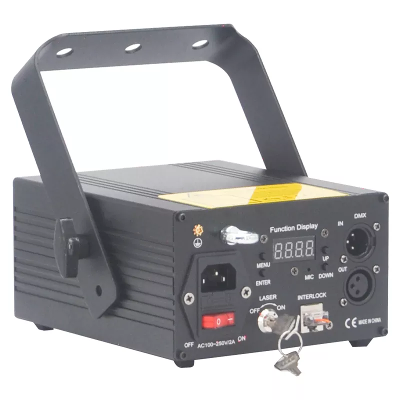 5 Pure Diode RGB Laser Light 2W 3W Dual Power Aluminum Alloy Shell Airtight Dust-proof 15KPPS Scanner 16/36CH DMX Auto Sound Master Slave Bluetooth Safety Lock Interlock Indoor Stage Lamp Entertainment Lighting Fixture Stage Effect Light for Disco KTV Bar Performance Venues