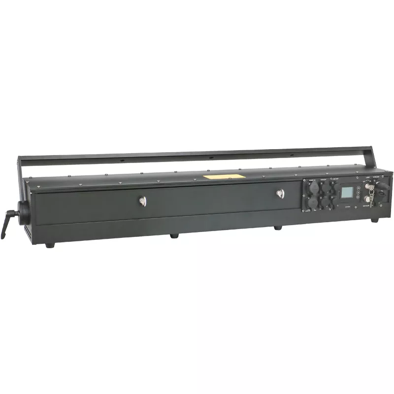 6-head RGB Laser Array Beam Effect IP65 Waterproof Integrated Heat Sink Pure Diode 20KPPS Scanner Linear Dimming LCD Display ILDA Multi DMX Channels Safety Lock Remote Interlock Indoor Outdoor Stage Light Performance Equipment for Club Stage Events Lighting Device