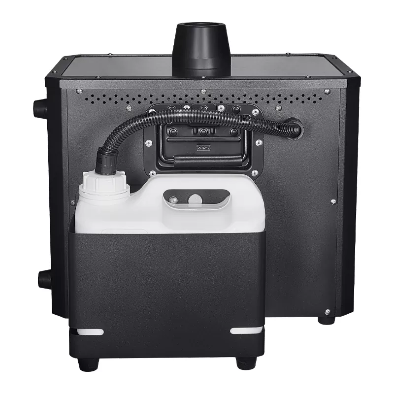 5 High-Speed Air Column Machine 3700W 10-15m Spray Height IPX3 Waterproof Dual Nozzle DMX512 32-3W RGB Amber LED CO2-Free Blast Stage Fog Machine Live Event Effect Device Large Show Touring Equipment