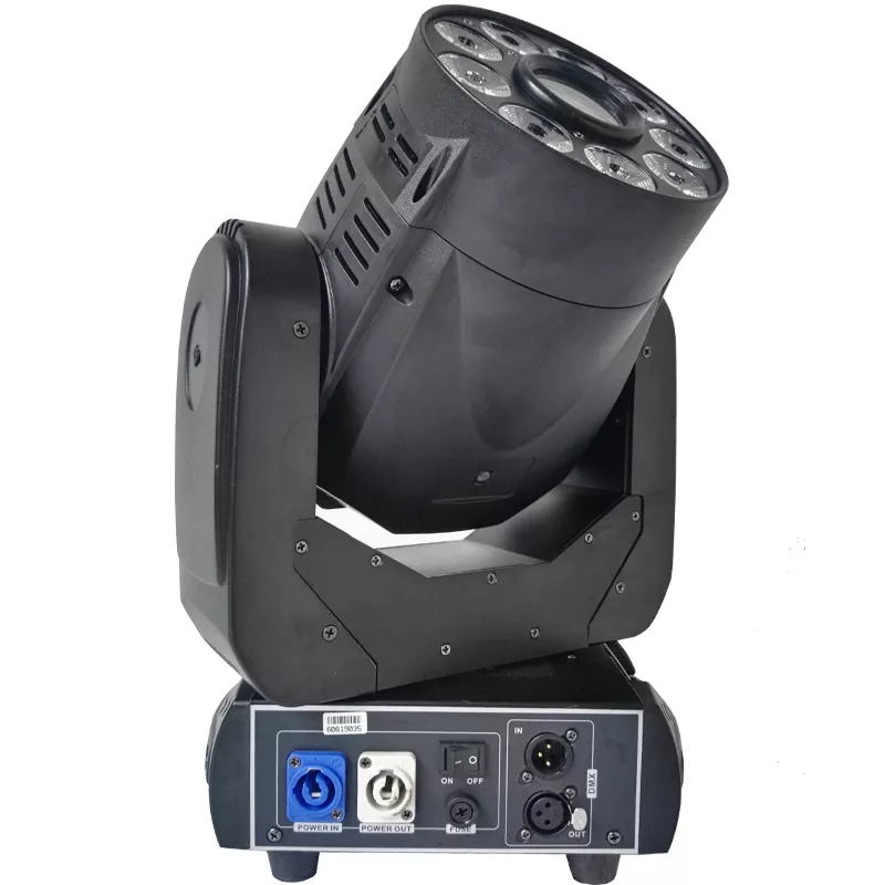 5 Dual Function Spot Wash Moving Head 75W+9*12W 6in1 LED 16bit Prism Electronic Focus LCD Stage Light Mini 30W Indoor Performance Lamp for Banquet Show Wedding Disco Party KTV Entertainment Venue