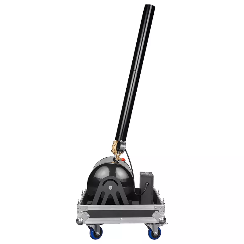DMX512 Large Confetti Cannon Machine Blaster 180W/10-15m High Power Confetti Cannon Compressed Air with Case Stage Celebration Device Manual Adjustable Angle for Wedding Party Event Show Ceremony Club