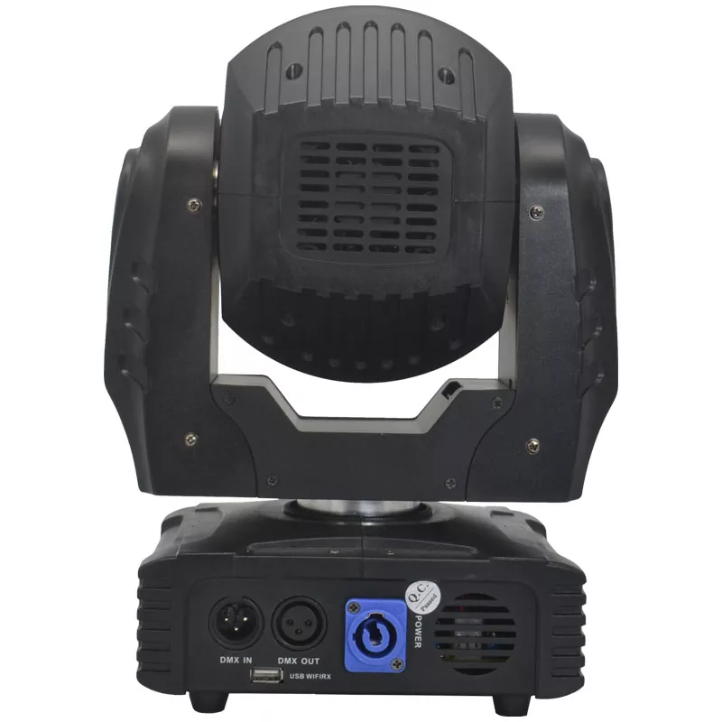 5 7*15W RGBW LED Zoom Wash Moving Head 95W 5/16 DMX LED Display IP20 Stage Light 50000H Long Lifespan Wide Wash Lighting Equipment Indoor Party Rental Lamp for Live Performance Dance Studio Talent Show Fashion Shoot Banquet Wedding Venue Stage