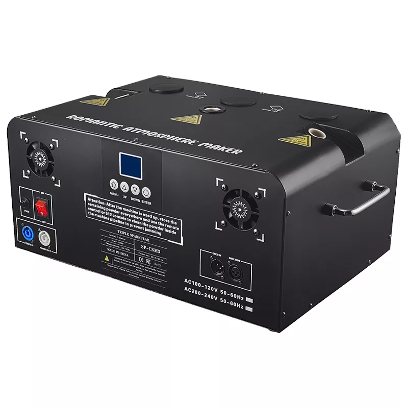 Triple-Head Sparkular Machine 3-Nozzle 25° Tilted Electromagnetic Heating 2-5m Adjustable DMX512 Wireless Remote Stage Effect Light Cold Spark Machine 1800W for Wedding Fashion Show Ceremony Festival Events