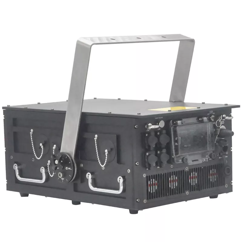 6 IP65 Outdoor High Power RGB Laser Dual-layer Housing Pure Diode 30KPPS High-precision Scanner Linear Dimming LCD Touch ILDA DMX Sound Auto Safety Lock Beam Protection Long Lifespan Stage Light Entertainment Fixture for Outdoor Events Landscapes Music Festival Carnival Large Stage Performance