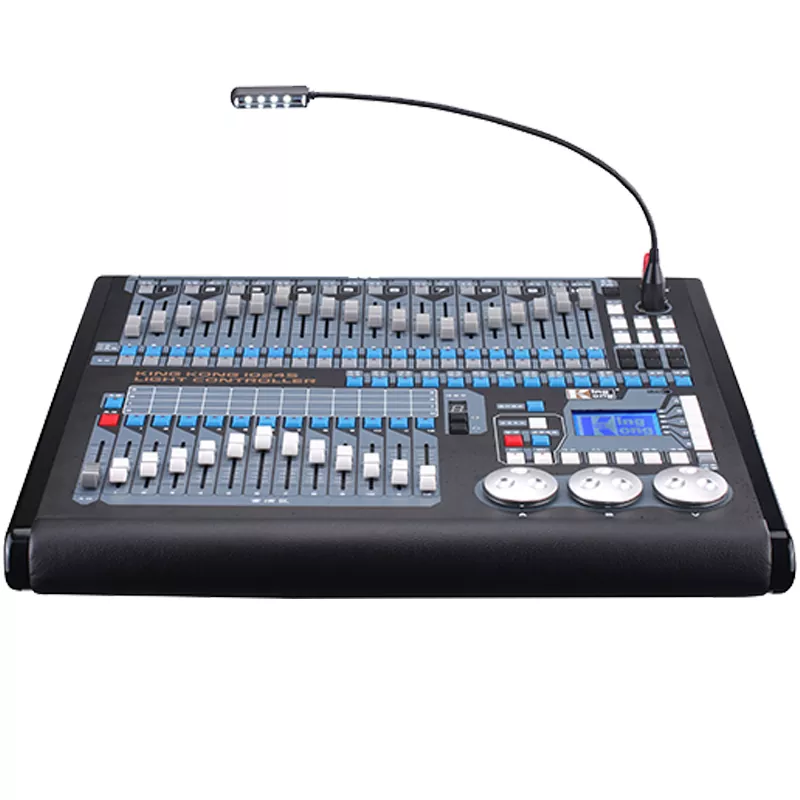 6 Kingkong 1024S DMX Console 1024CH Dual Isolated Output Art-Net RDM Simulator 227 Built-in Patterns Pearl R20 Library Stage Lighting Controller Advanced Lighting Desk Dual Language Indoor Outdoor Performance Console