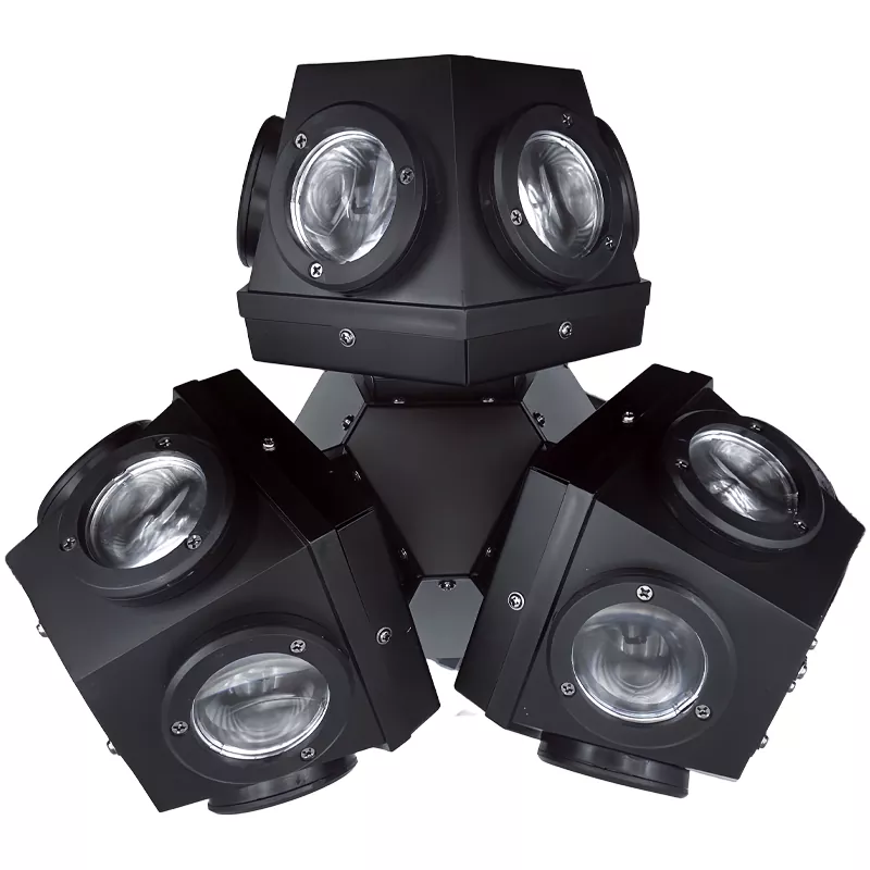 6 18*12W 4IN1 RGBW Moving Head Light RG&B Triple Laser 180W AC90-240V 15/18 DMX 540°Pan 220°Tilt Fan Cooling Stage Fixture Sync Independent Laser Control LED Menu Equipment Indoor Performance Lamp Multiple Built-in Macro Effects Party Lighting Unit for Music Bar Dance Room Banquet Indoor Show Mini Stage