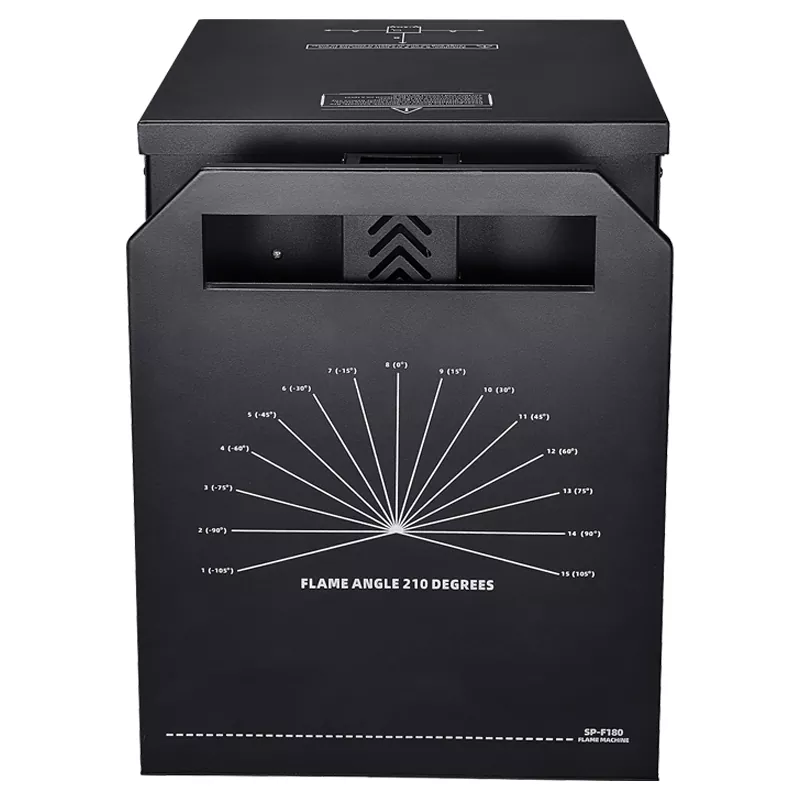 6 Swiveling Flame Projector 380W DMX512 Dual Ignition IPX3 Waterproof 8-10m Flame Height 210° Rotation Stainless Steel Stage Special Effect Machine 10L Fuel Tank Concert Festival Show Equipment