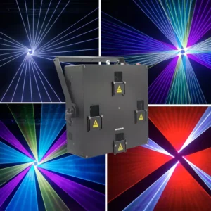 AM420RGB效果组合图 multi‑head dmx laser show light