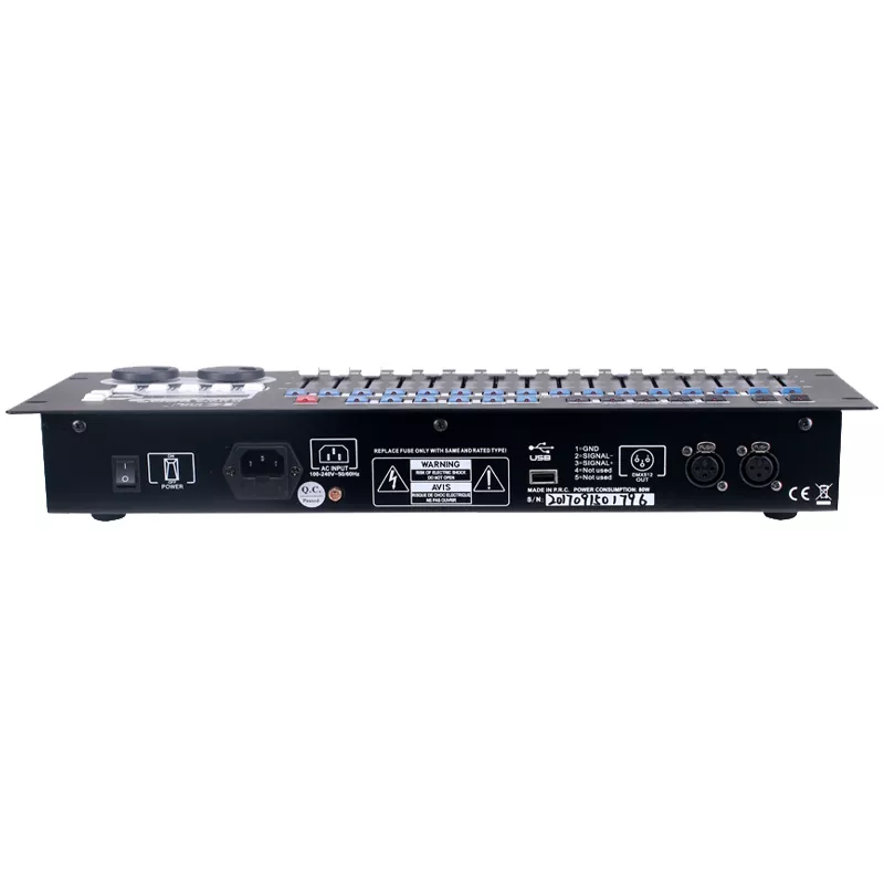 black Kingkong 256 DMX Controller 256 Channels Photoelectric Isolation 16 Moving Lights 64 Dimming Circuits Auto Fixture Library LCD Console 600 Steps Per Scene Multi-function Live Show Stage Performance Lighting Controller