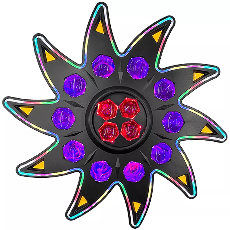 产品图片 Sunflower Stage Light 160W Ultra-smooth 0-100% Dimming DMX Master-slave Auto Voice Modes Rotating Dynamic Strobe Lighting Device Rich Color Strobe Effects Stage Lamp Wide Voltage Indoor Entertainment Equipment for Club Show Celebration Roadshow Performance Festival Events