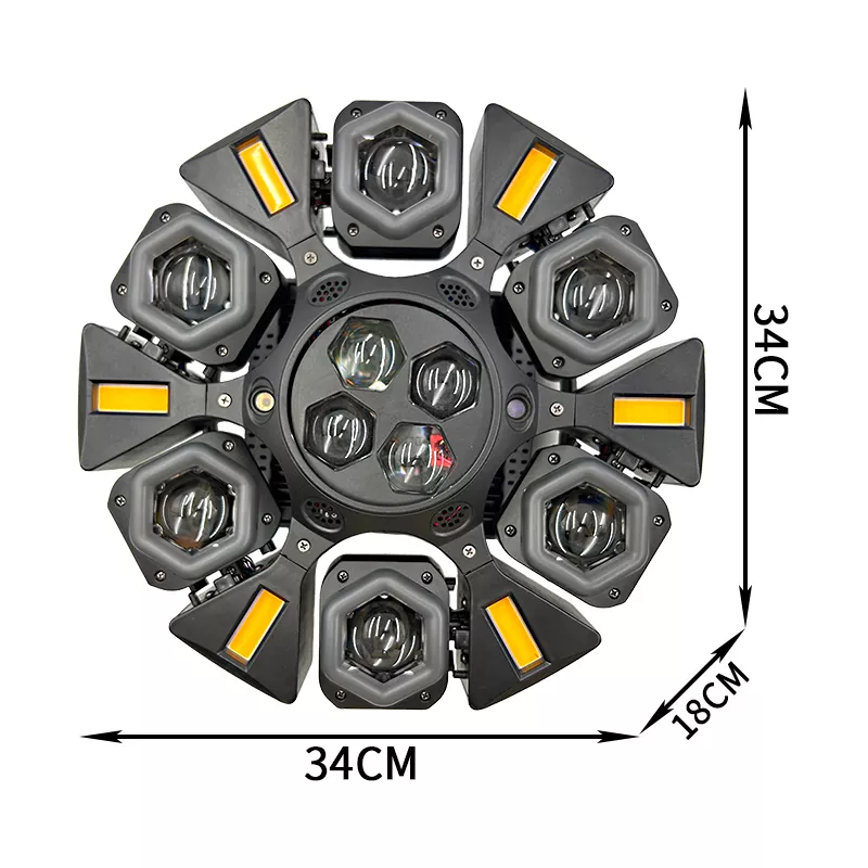微信图片_20260605160731 6+4 Four-in-one LED 6 Light Strips Golden Flash 8/16bit Auto Position High Focus Lens Digital Display Lamp Stage Fixture Full Function Lighting Device Dynamic Effects Professional Stage Light for Bar Party KTV Entertainment Venues