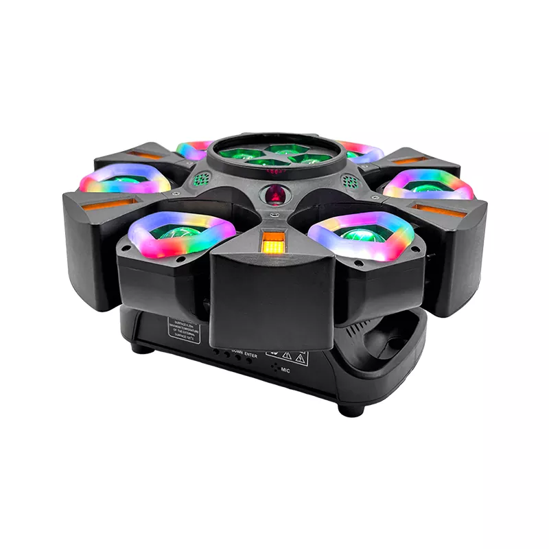 微信图片_20260605160737 6+4 Four-in-one LED 6 Light Strips Golden Flash 8/16bit Auto Position High Focus Lens Digital Display Lamp Stage Fixture Full Function Lighting Device Dynamic Effects Professional Stage Light for Bar Party KTV Entertainment Venues