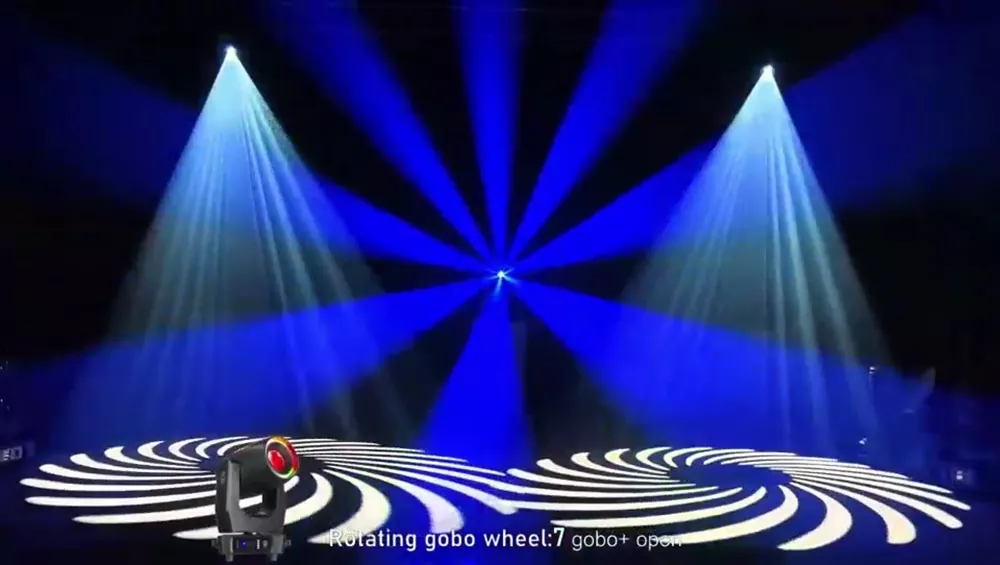 280W BWS LED Ring Moving Head 250W White 96RGB Strip AC100-240V 22/25 DMX 8.5-35° Zoom LCD IP20 Stage Light Electronic Focus Multi Strobe Fixture Wide Adjustable Beam Equipment Multi Scene Programmable Performance Lamp for Banquet Club Venue Festival Wedding Evening Party Stage