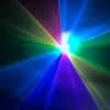 Laser projector rear‑side ILDA,DMX,power and remote interlock interface close‑up