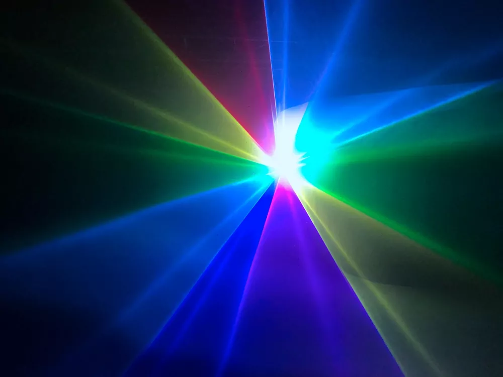 5W 8W Optional Laser Beams Projector High-stability RGB Laser Wide Temp Range Dustproof Compact Body Linear Brightness Adjust Full Pattern Settings Auto Protection ILDA Interface Entertainment Fixture DMX ILDA Sound Auto Master-Slave for Entertainment Fixture KTV Bar Party Venue Indoor Performance Equipment