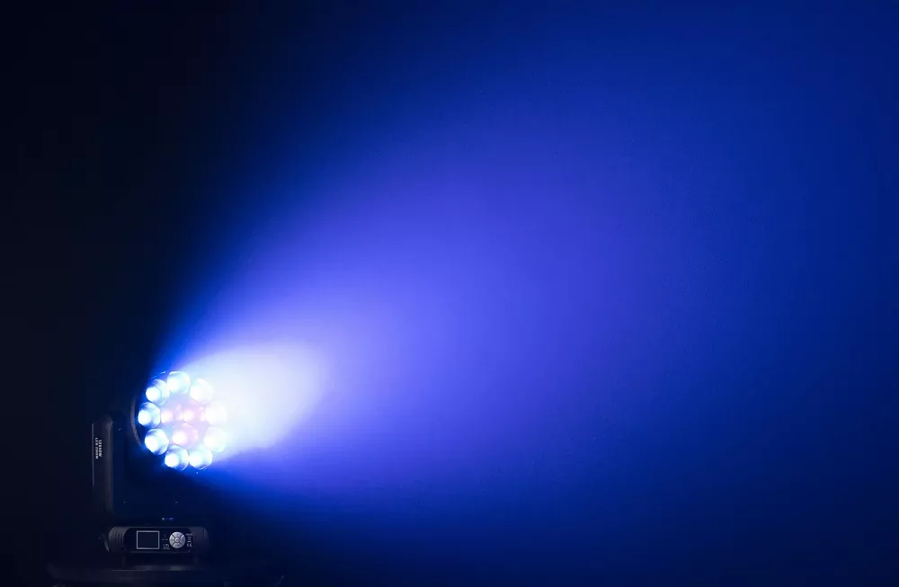 12*40W RGBW 4-in-1 Zoom Wash Moving Head 500W DMX 5-50° Zoom Pixel Mapping LCD IP20 Stage Washer Lighting Fixture Motorized Wide Zoom Multi Channel Professional Performance Lamp Indoor Stage Equipment for Gala Nightclub Wedding Conference Show Wedding Events