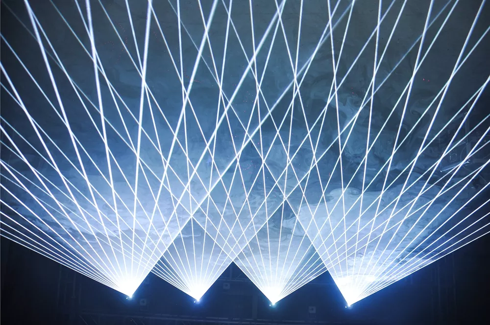 30W RGB FB4 Outdoor Animation Laser IP65 Multi Waterproof Structure Pure Diode 35KPPS 50° Scanner Analog Dimming TF Card RJ45 XLR ILDA DMX ArtNET Multi Safety 800W Stage Equipment High-power Beam Effect Beyond QS Program Support Professional RGB Laser Projector Outdoor Lighting Device for Large Outdoor Shows