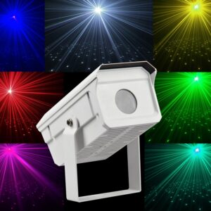 效果组合图最新 2W Seven-color Sky Star Laser IP65 DMX Auto Manual Master-Slave 10000+ Hours Lifespan 100-250V 20W Red Green Blue Yellow Pink Cyan White Twinkling Star Laser for Indoor Outdoor Light Landscape Lighting Park Square Scenic Shows