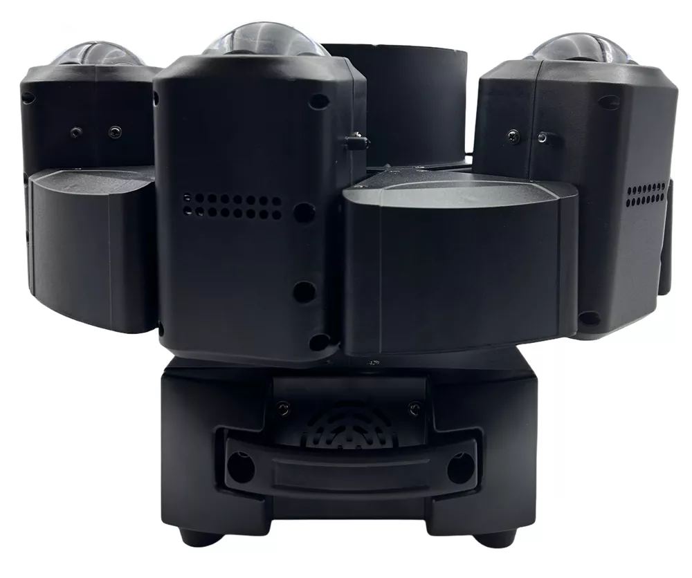 Six Arm Diamond Moving Head Light 400W 6*40W RGBW+6*10W Beams+100mW Green Laser Ultra Smooth Dimming Stage Fixture Disco Restaurant Wedding Live Band Performance Unit for Live Band Concert Venue Fashion Show Performance Mini Stage Wedding Banquet