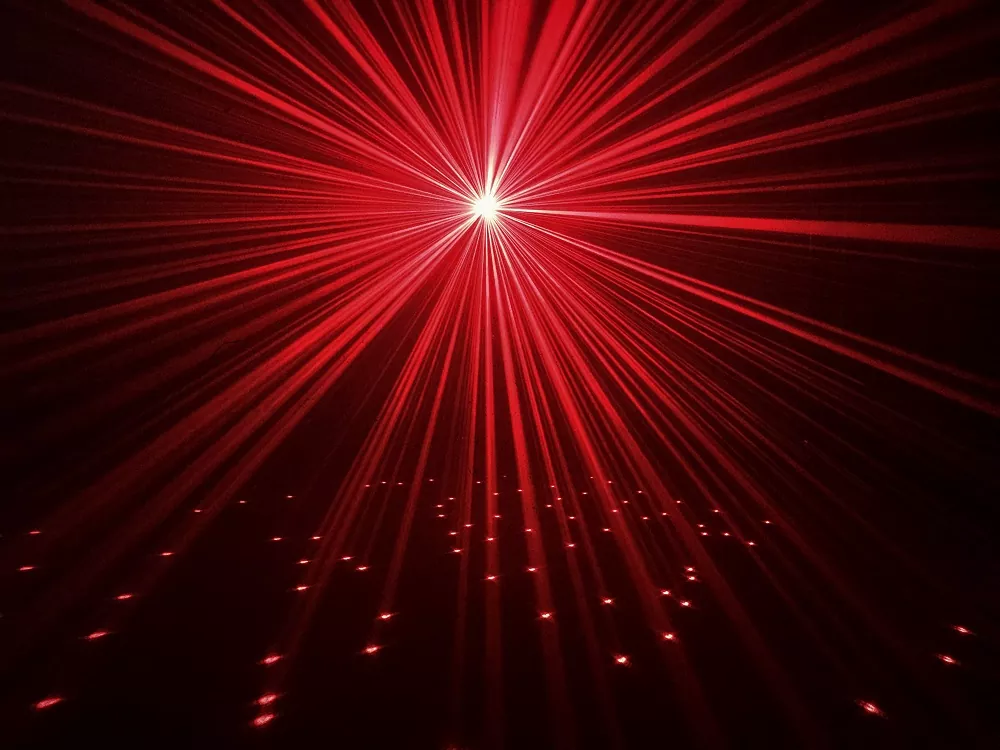 2W Seven-color Sky Star Laser IP65 DMX Auto Manual Master-Slave 10000+ Hours Lifespan 100-250V 20W Red Green Blue Yellow Pink Cyan White Twinkling Star Laser for Indoor Outdoor Light Landscape Lighting Park Square Scenic Shows