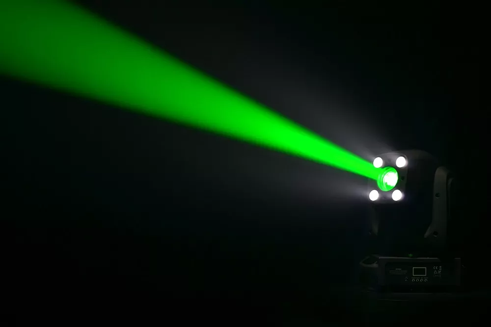 100W Spot 4×10W Wash Moving Head 12/16/23 DMX 540°190° 18° Zoom 3-facet Prism 8 Gobos OLED Stage Light Performance Fixture 50000H Lifespan Indoor Lighting Device Lightweight Stable Entertainment Stage Equipment for Ceremony Fashion Show Club Event Exhibition Bar