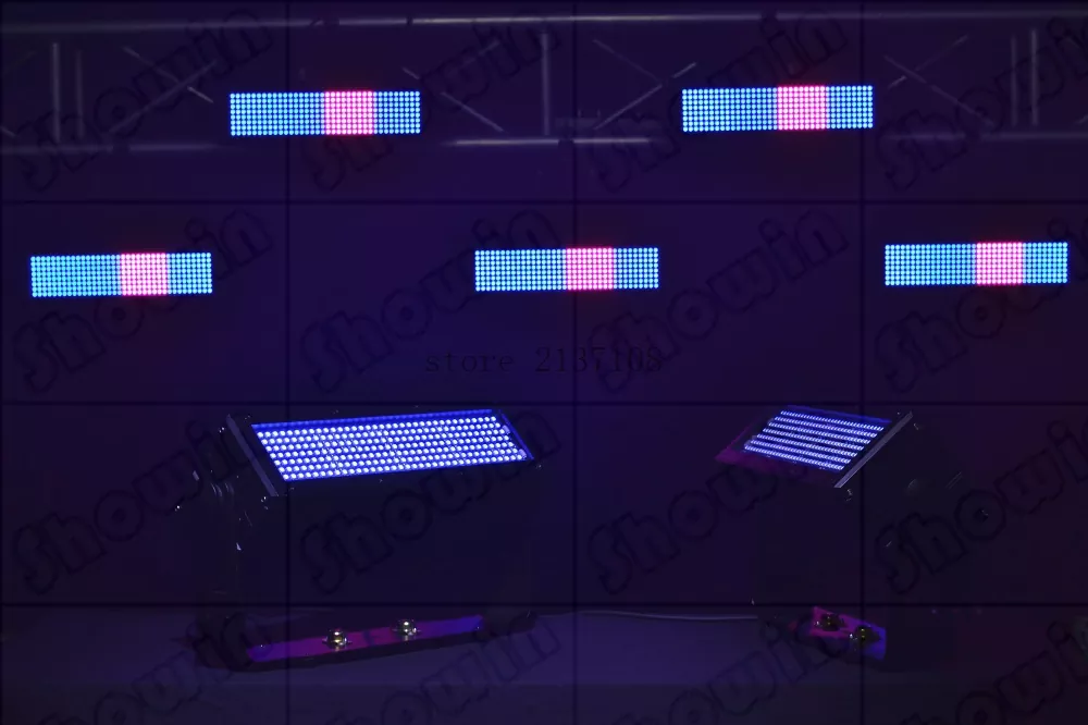 288PCS RGB Waterproof Seg Strobe Light 105W DMX 120° Wide Beam OLED Screen Outdoor Stage Fixture Individual Segmented Pixel Control 20000H Long Lifespan Sync Equipment Outdoor Event Landscape Performance Light for Ceremony City Square Evening Gala Stage