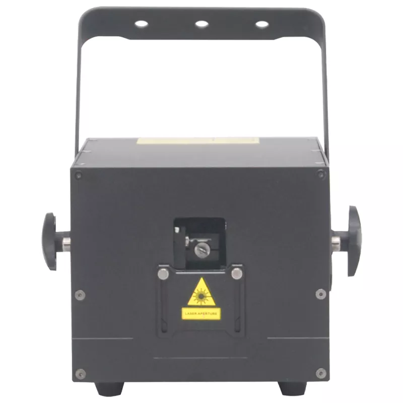 15W LED Animation Laser Pure Diode RGB 25KPPS Dual-layer Dustproof Heat Dissipation ILDA Sound Auto Single Beam Protection 100-250V Indoor Stage Light High Power RGB Laser Projector Professional Stage Laser Light for Entertainment Venues Nightclub Performance Club Live Music Show