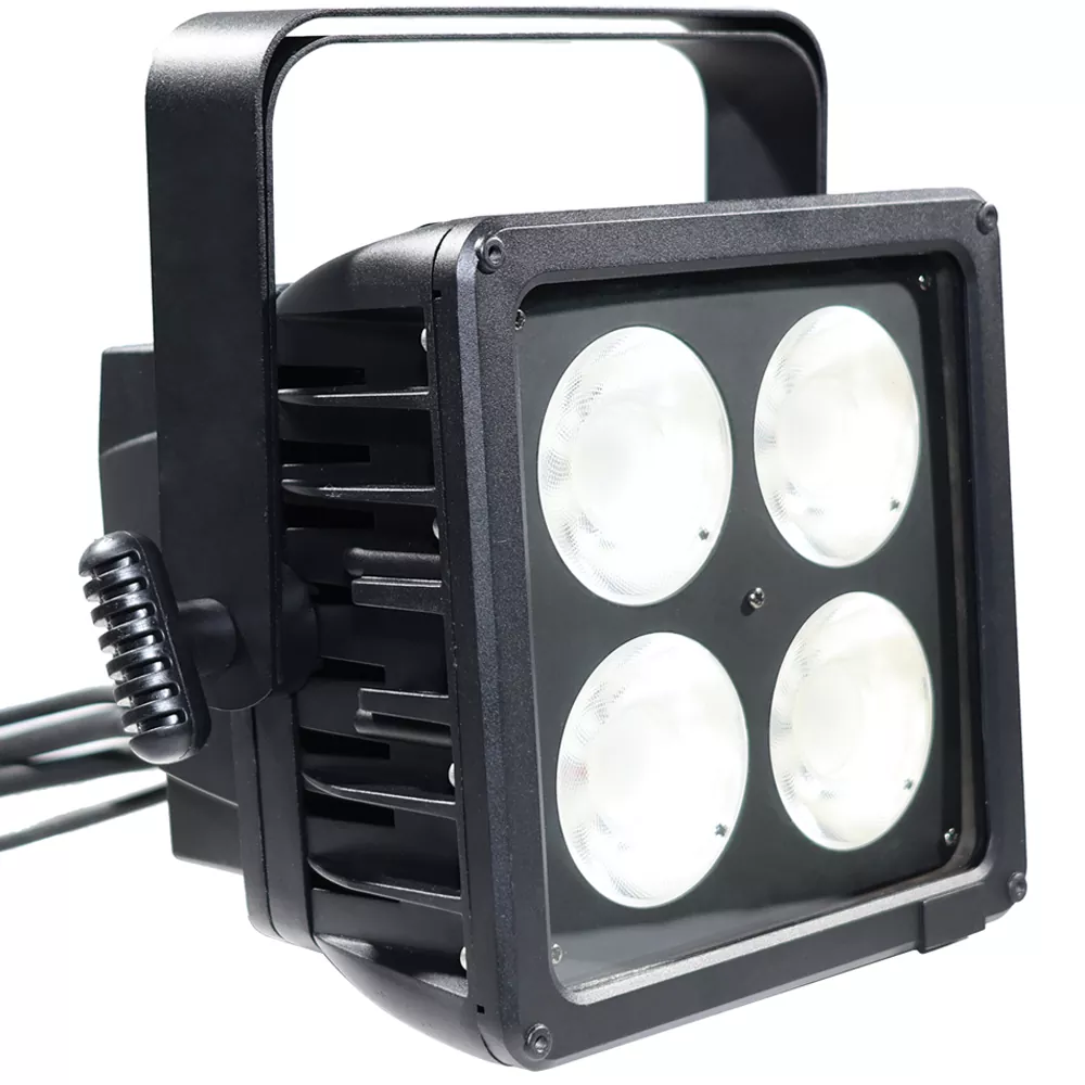 2 Magic Cube 200W 4*50W COB Source IP65 Waterproof LED Par Light AC100-240V 4/8 DMX 2800-6500K CCT 25/40° Beam 1-25Hz Strobe Die-Cast Aluminum Stage Fixture Outdoor Equipment 50000H Long Lifespan Face Wash Strobe Triple Effect Lamp Outdoor Indoor Universal Event Lighting Unit for Wedding Lawn Stage Performance Facade Lighting Plaza Show Banquet Party Events Decoration