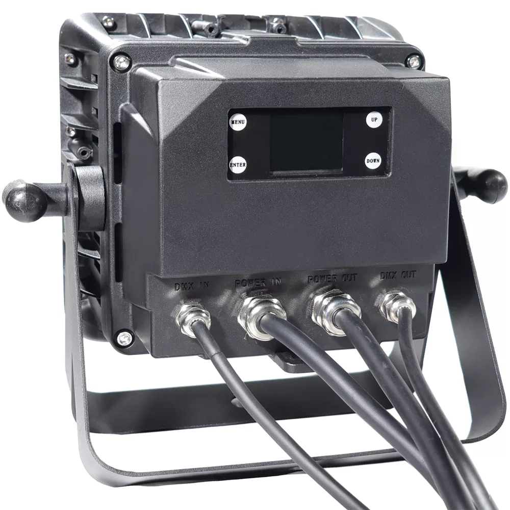 3 160W IP65 Waterproof RGBW LED Par Light 16*10W 40*0.5W Aux AC100-240V 8/18/137 DMX 2800-8500K 15/25/40° Beam Frost Stage Fixture Indoor Outdoor Universal Stage Lamp Wash Equipment Professional Event Performance Lighting Unit for Cinema Fiesta Farm Harvest Celebration Wedding Party Events Decoration