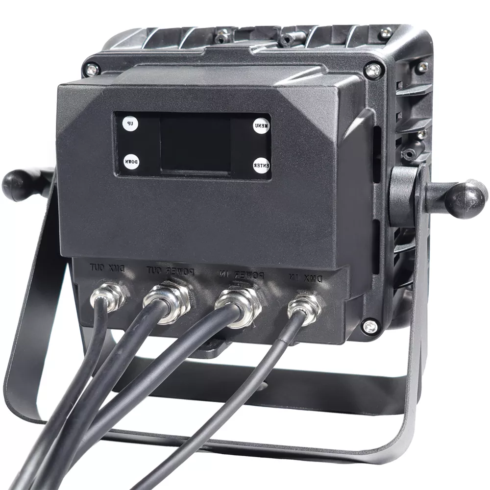7 160W IP65 Waterproof RGBW LED Par Light 16*10W AC100-240V 7/17/136 DMX 2800-8500K 15/25/40° Beam Stage Fixture Outdoor Wash Equipment Universal Stage Lamp Professional Event Performance Lighting Unit for Evening Show Lakeside Music Performance Park Llight Exhibition Booth