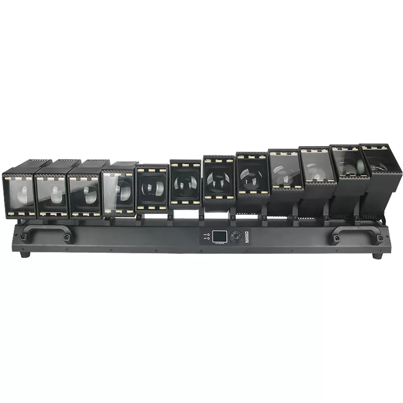 1 High-Power 12*60W RGBW Quad-Color LED Moving Head Light with 864 Auxiliary Warm/Cold White LEDs Silent Operation Touch Screen Color Mixing Beam Effect Dual Zoom RDM 32bit Dimming Flicker-Free for Stage KTV DJ Events Concert Large-scale Music Festivals Wedding Banquet Celebrations Parties